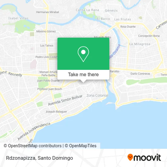 Rdzonapizza map