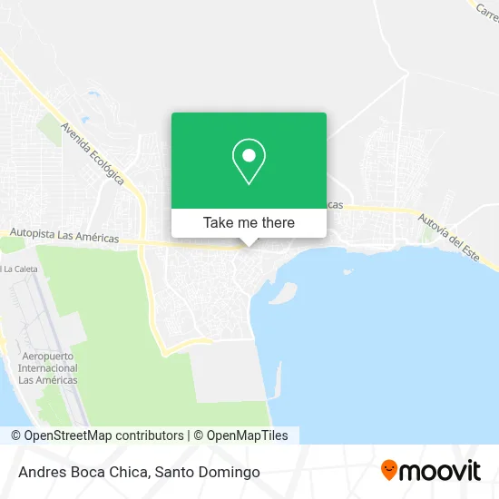Andres Boca Chica map