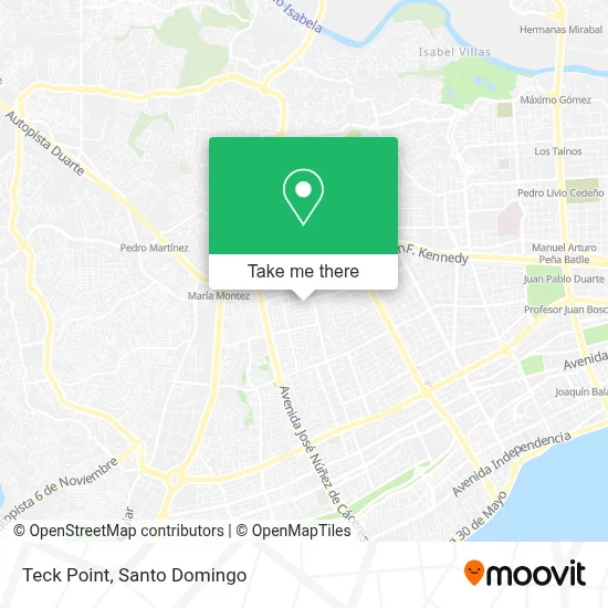 Teck Point map