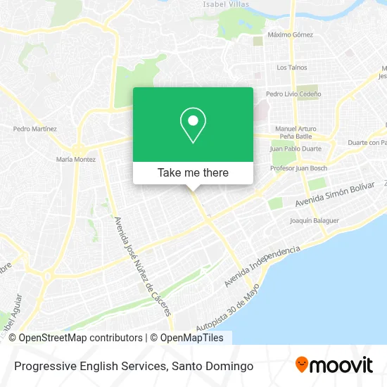 Progressive English Services map