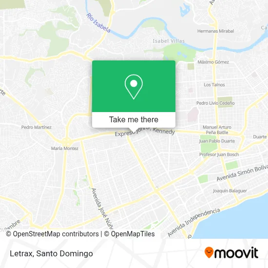 Letrax map