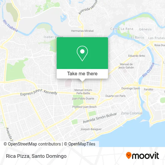Rica Pizza map