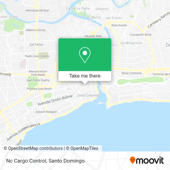 Nc Cargo Control map