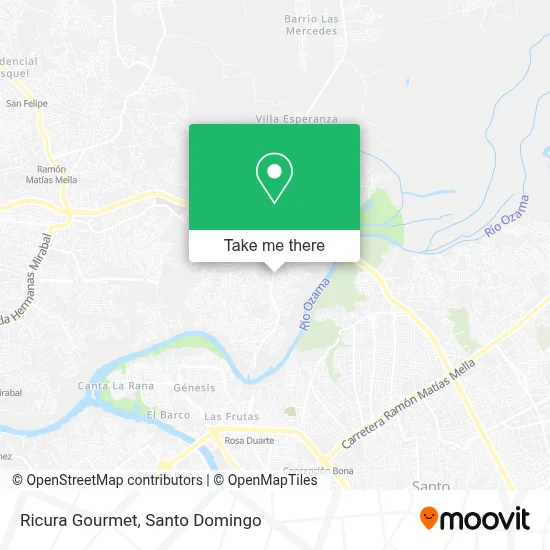 Ricura Gourmet map