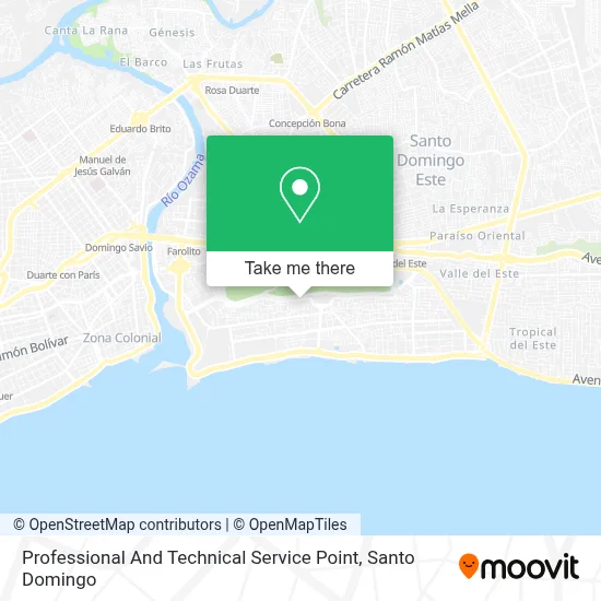 Professional And Technical Service Point map