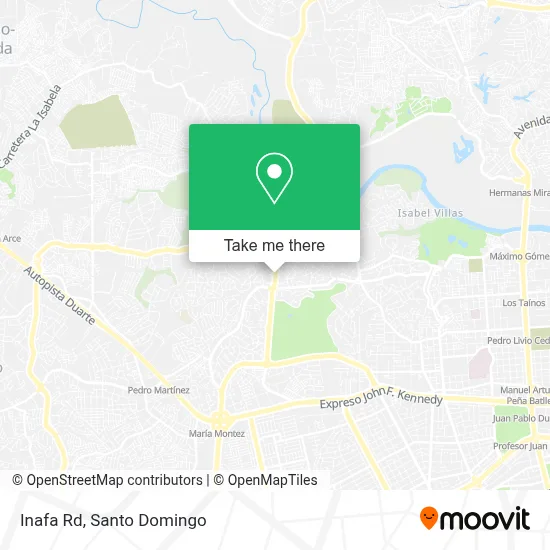 Inafa Rd map
