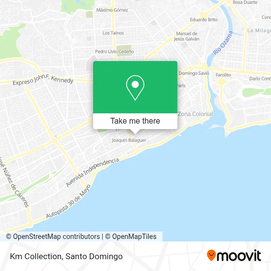 Km Collection map