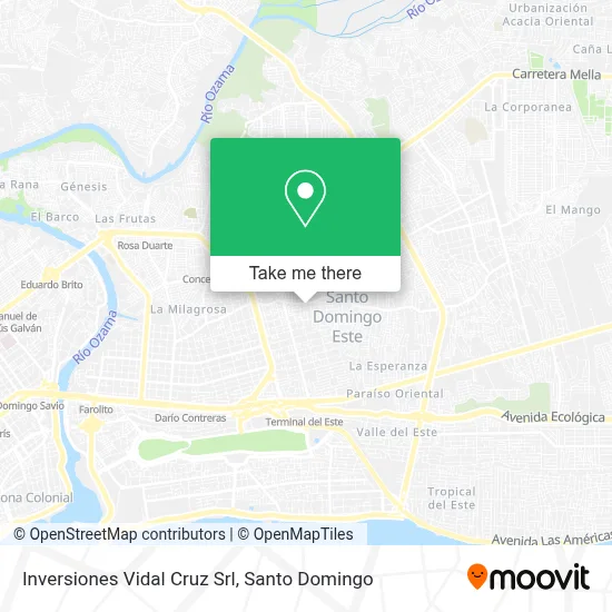 Inversiones Vidal Cruz Srl map