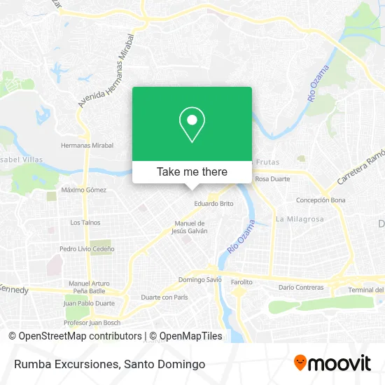 Rumba Excursiones map