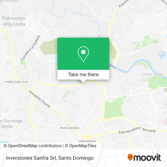 Inversiones Sanfra Srl map