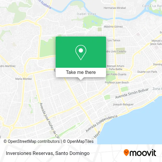 Inversiones Reservas map