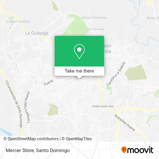 Mercer Store map