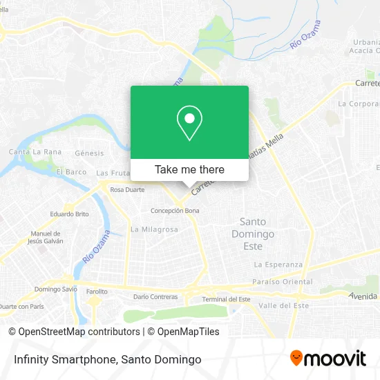 Infinity Smartphone map