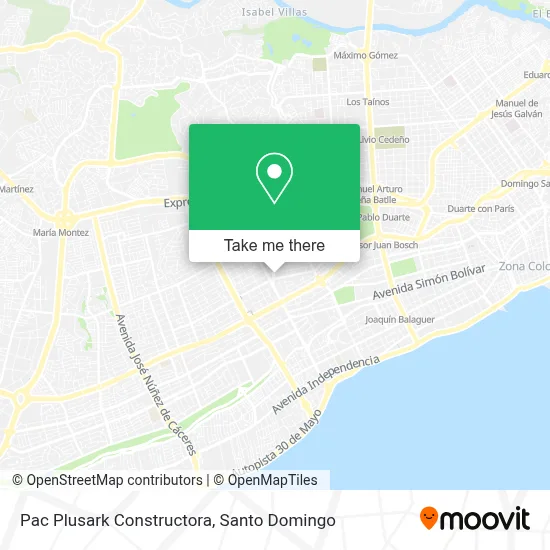 Pac Plusark Constructora map