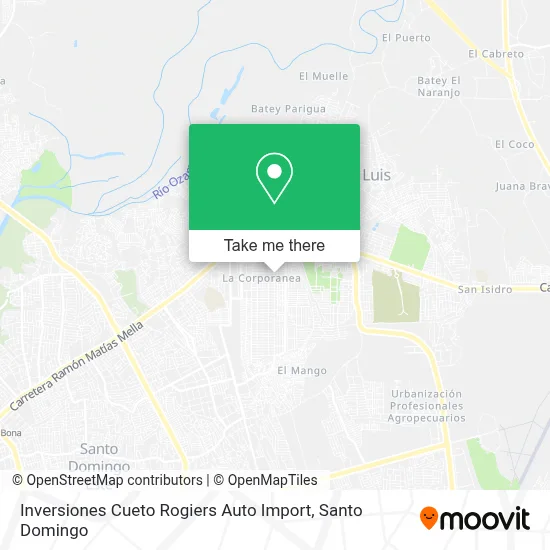 Inversiones Cueto Rogiers Auto Import map