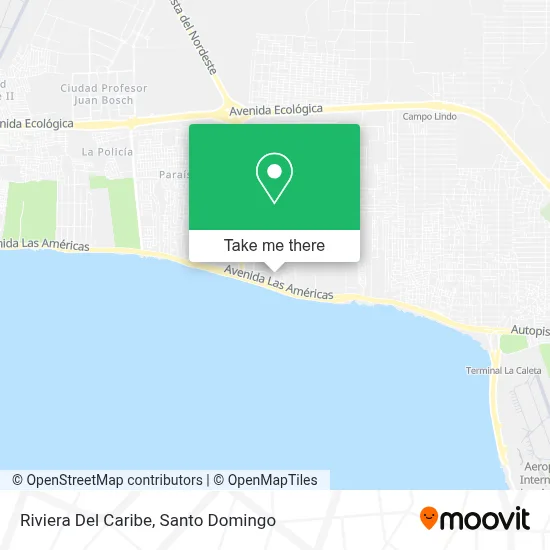Riviera Del Caribe map