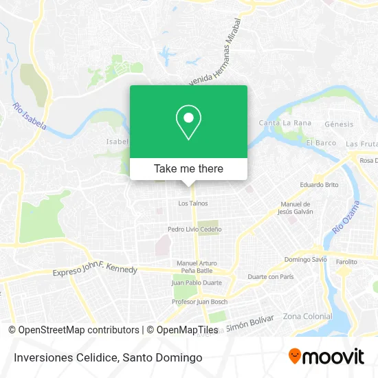 Inversiones Celidice map