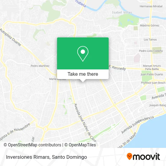 Inversiones Rimars map