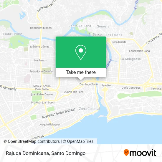 Rajuda Dominicana map