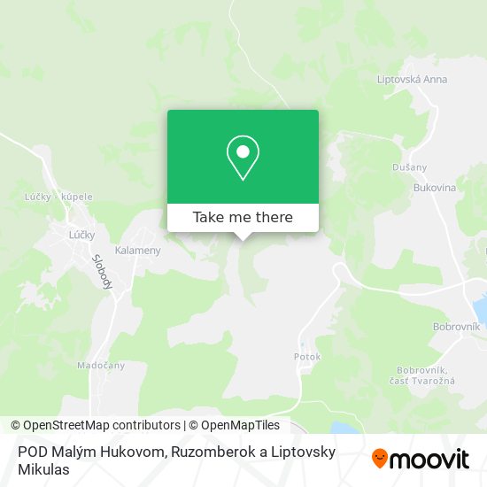 POD Malým Hukovom map