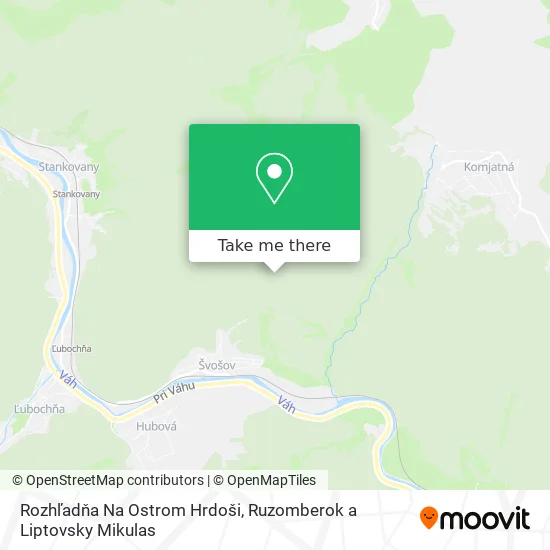 Rozhľadňa Na Ostrom Hrdoši map