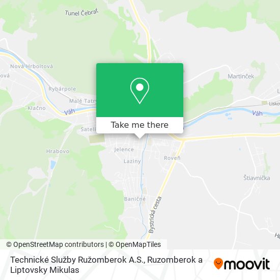 Technické Služby Ružomberok A.S. map