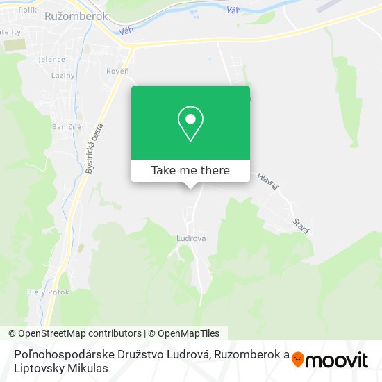 Poľnohospodárske Družstvo Ludrová map