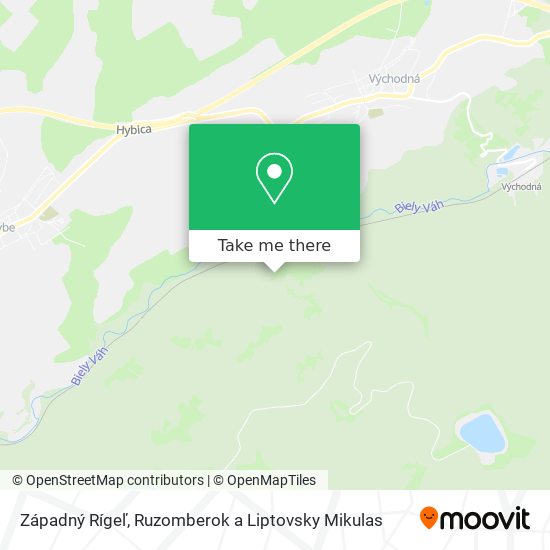 Západný Rígeľ map