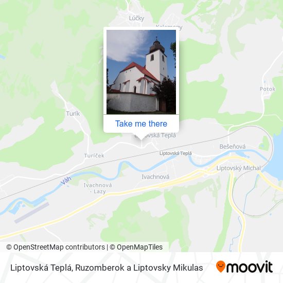 Liptovská Teplá map