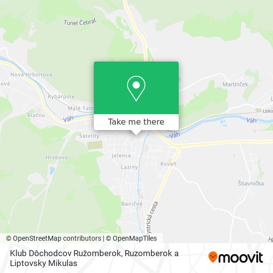 Klub Dôchodcov Ružomberok map