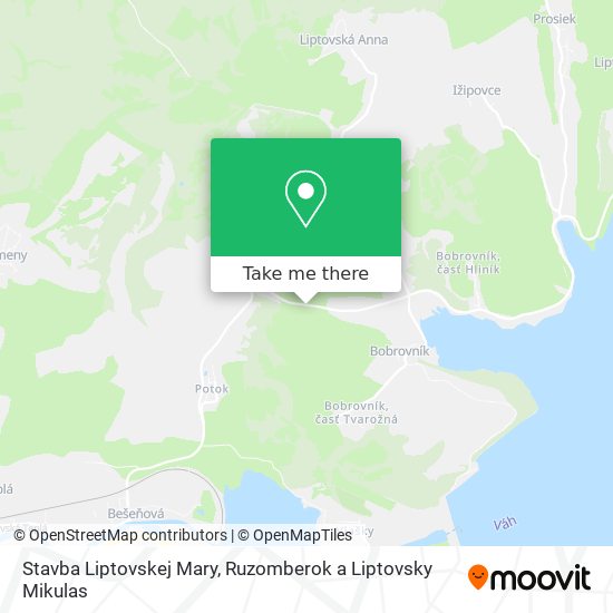 Stavba Liptovskej Mary map