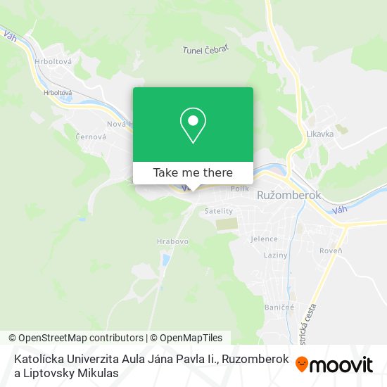 Katolícka Univerzita Aula Jána Pavla Ii. map