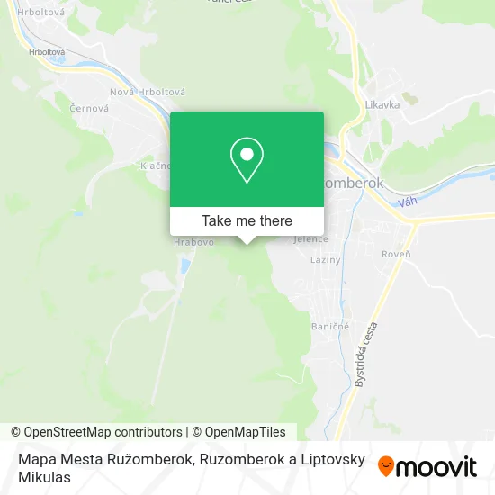 Mapa Mesta Ružomberok map