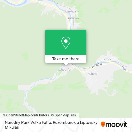 Národny Park Veľká Fatra map