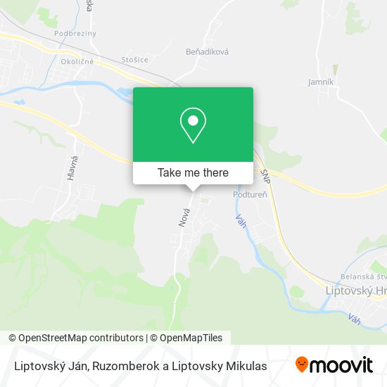 Liptovský Ján map