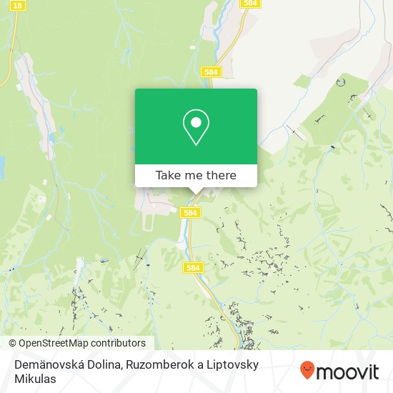 Demänovská Dolina map