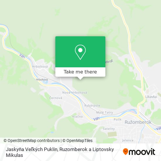 Jaskyňa Veľkých Puklín map