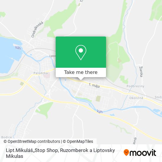 Lipt.Mikuláš,,Stop Shop map