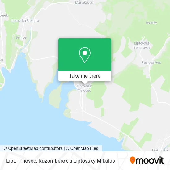 Lipt. Trnovec map