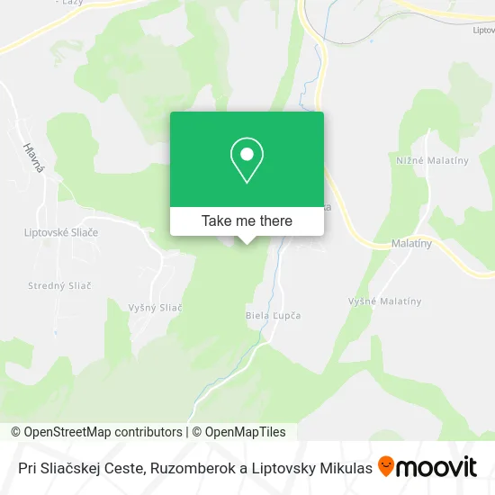 Pri Sliačskej Ceste map