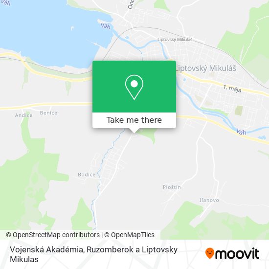 Vojenská Akadémia map