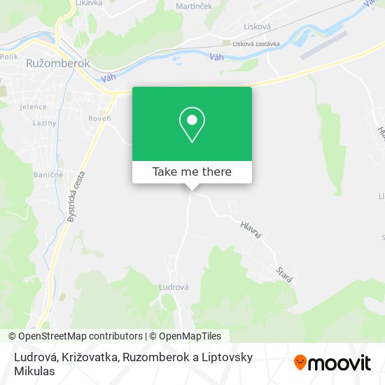 Ludrová, Križovatka map