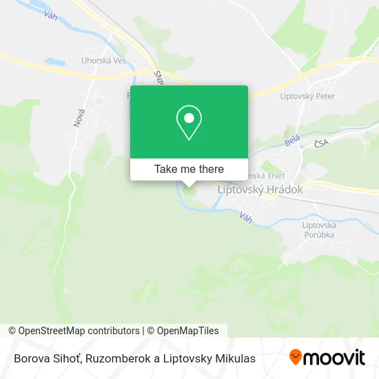 Borova Sihoť map