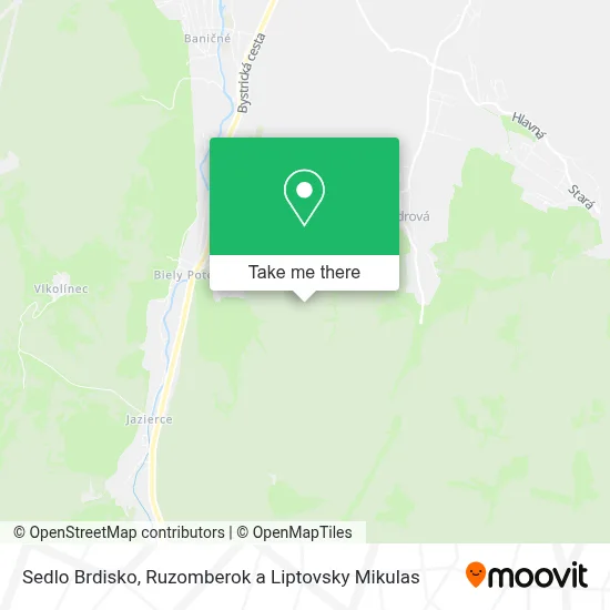 Sedlo Brdisko map