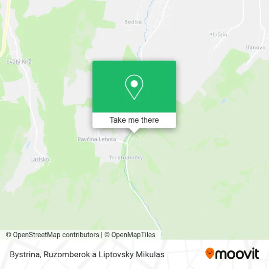Bystrina map
