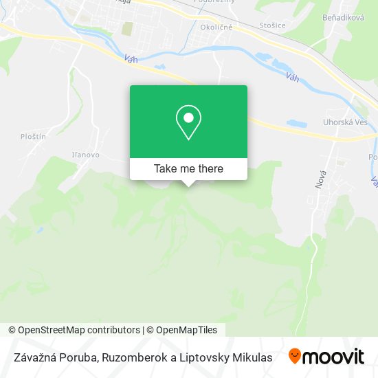 Závažná Poruba map