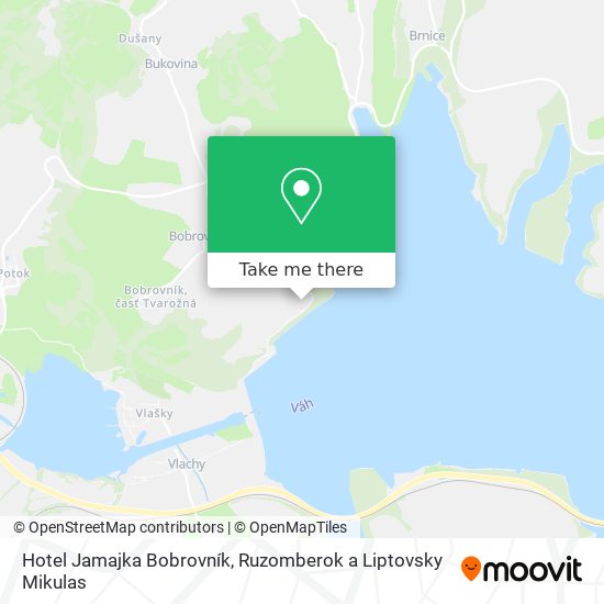 Hotel Jamajka Bobrovník map