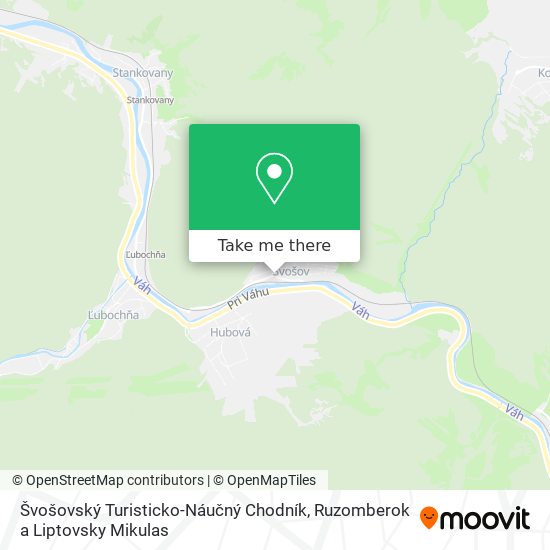 Švošovský Turisticko-Náučný Chodník map