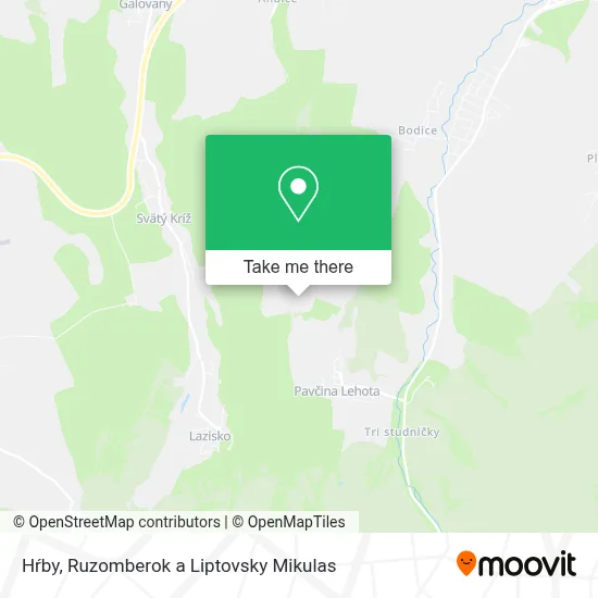 Hŕby map