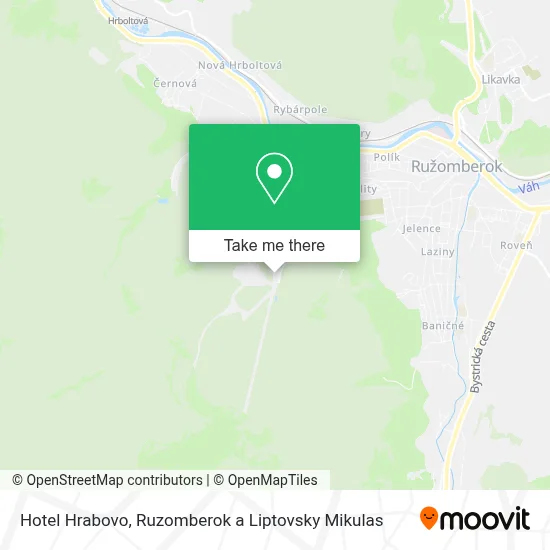 Hotel Hrabovo map